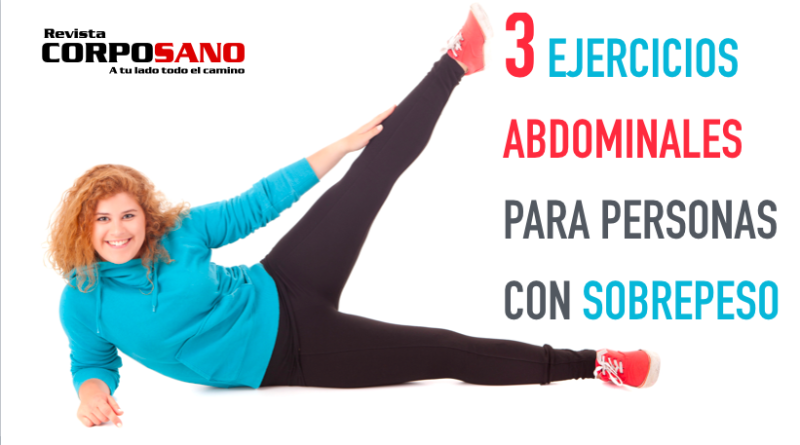 3 ejercicios abdominales para personas con sobrepeso