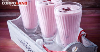 Licuado de arándano y fresa